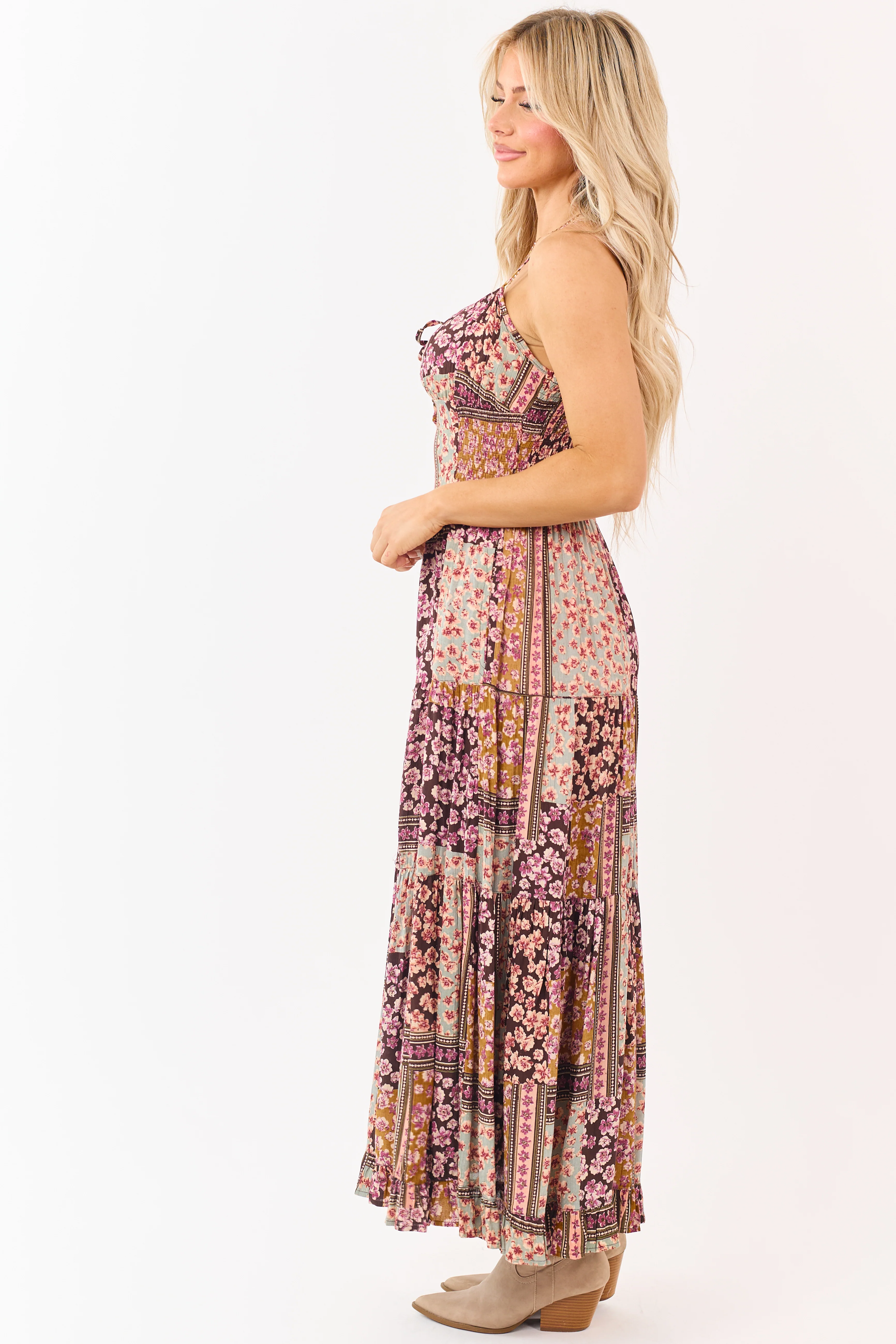 Cocoa Boho Tile Print Sleeveless Maxi Dress - Image 7