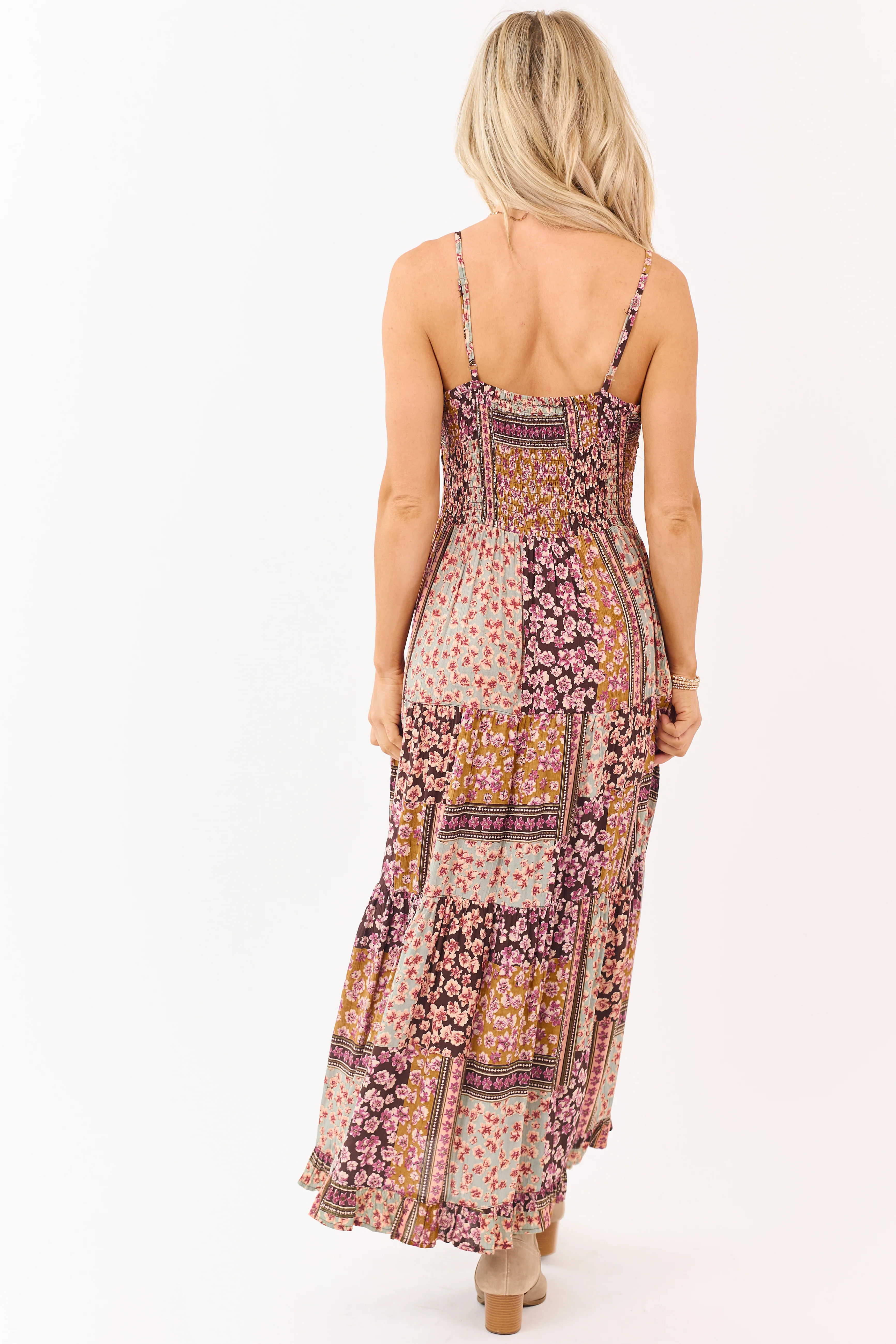Cocoa Boho Tile Print Sleeveless Maxi Dress - Image 8