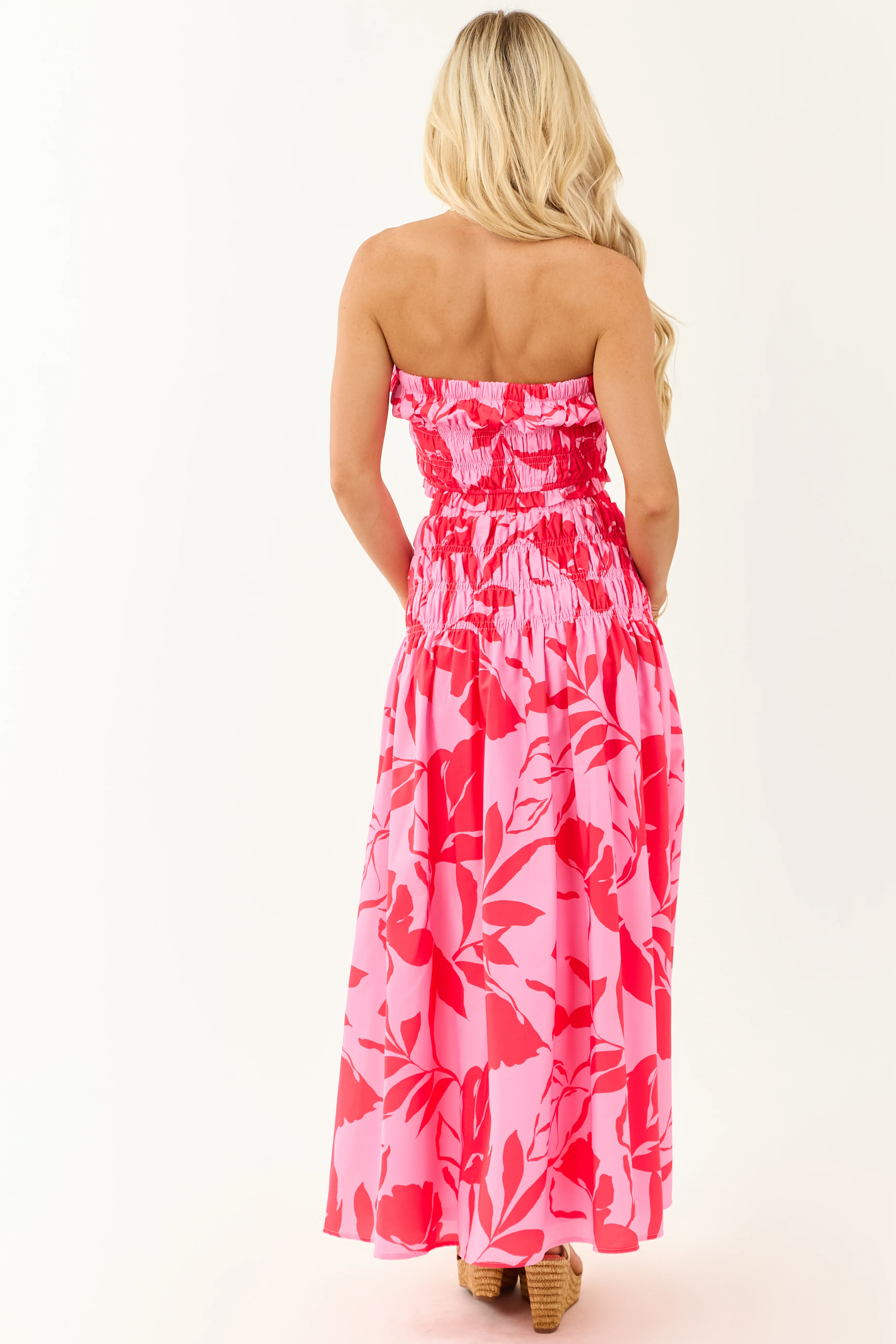 Flying Tomato Crimson Floral Top and Maxi Skirt Set - Image 6