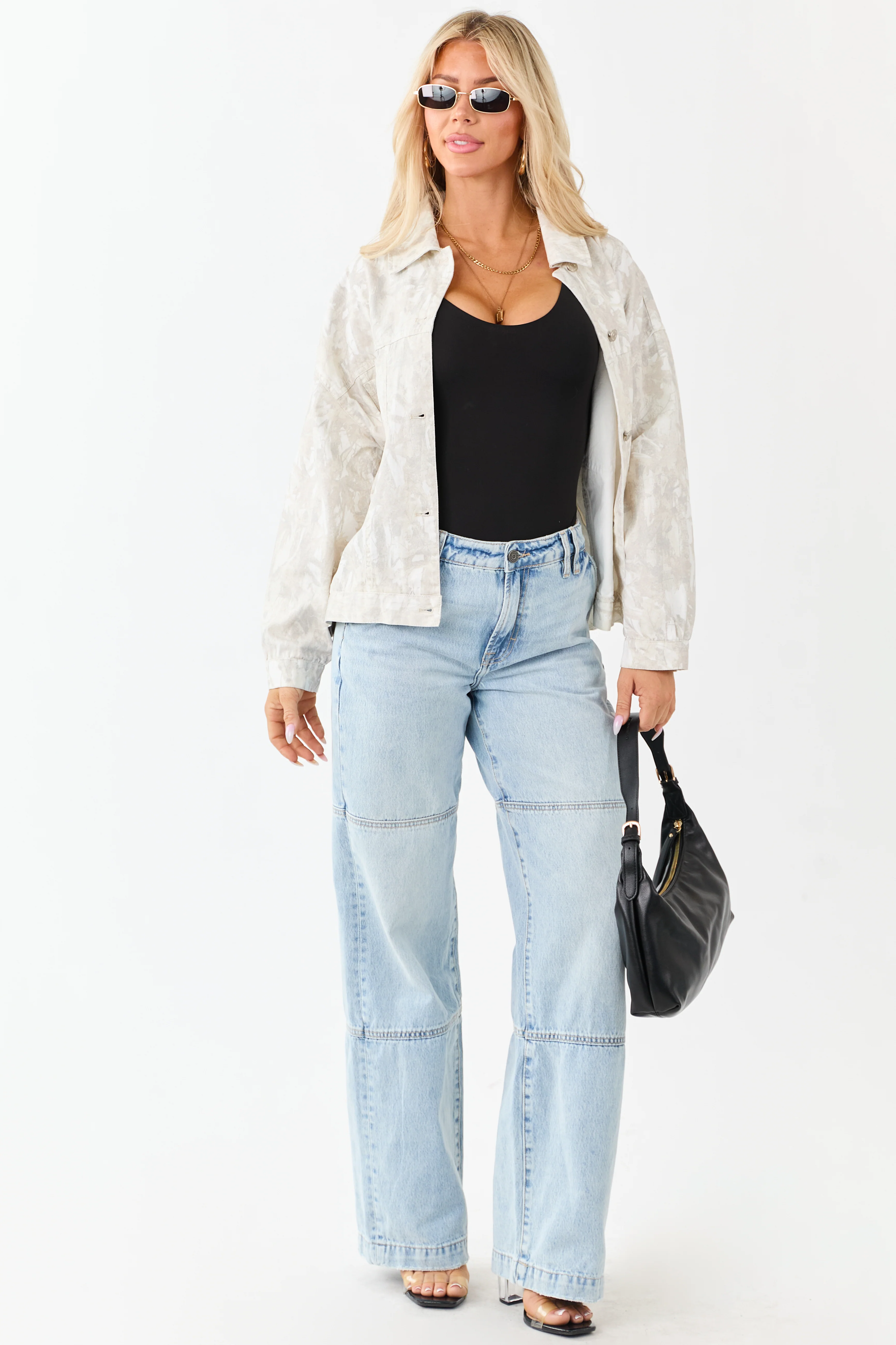 Hidden Light Wash High Rise Relaxed Straight Jeans - Image 7