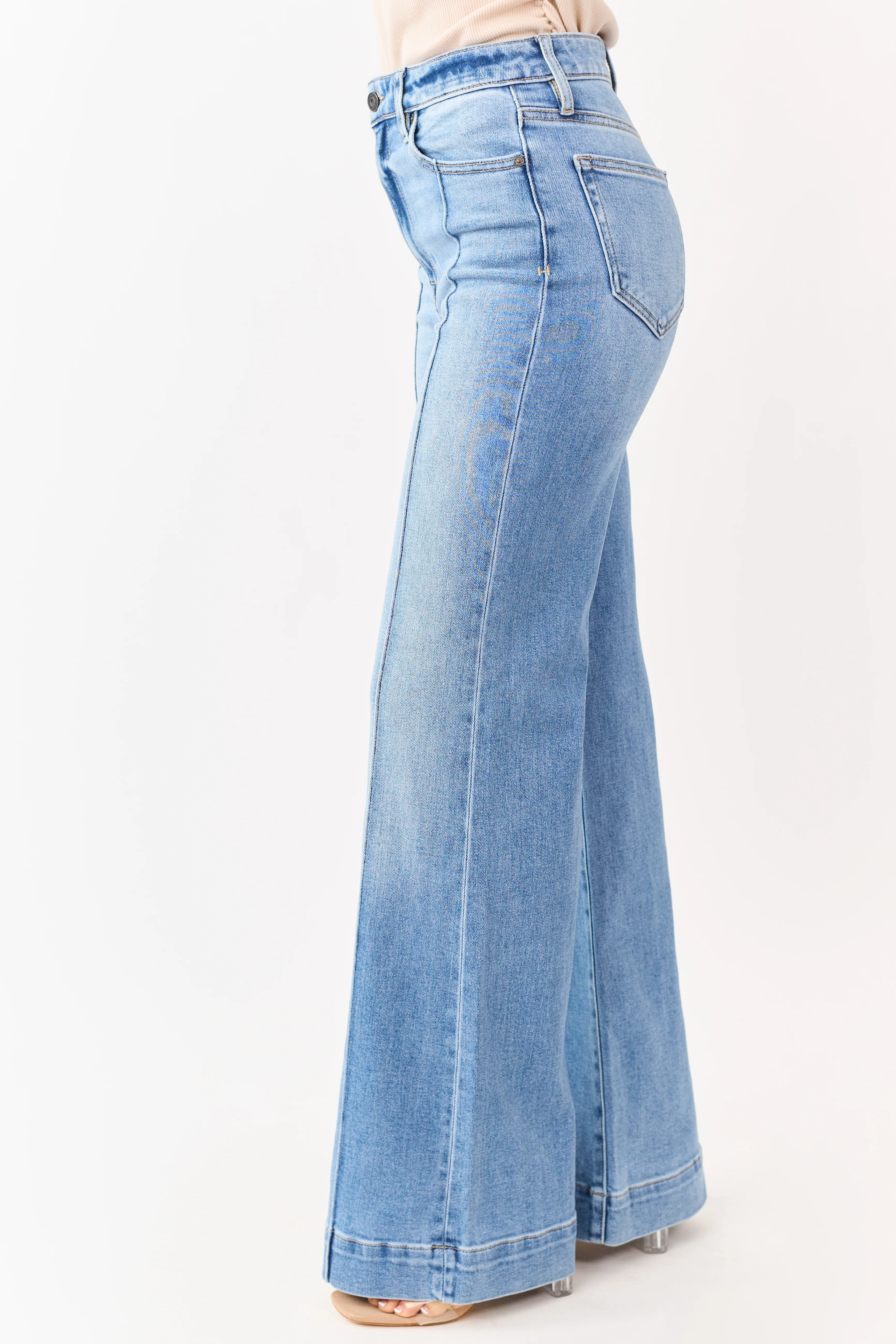 Hidden Premium Medium Comfort Flare Stretchy Jeans - Image 3