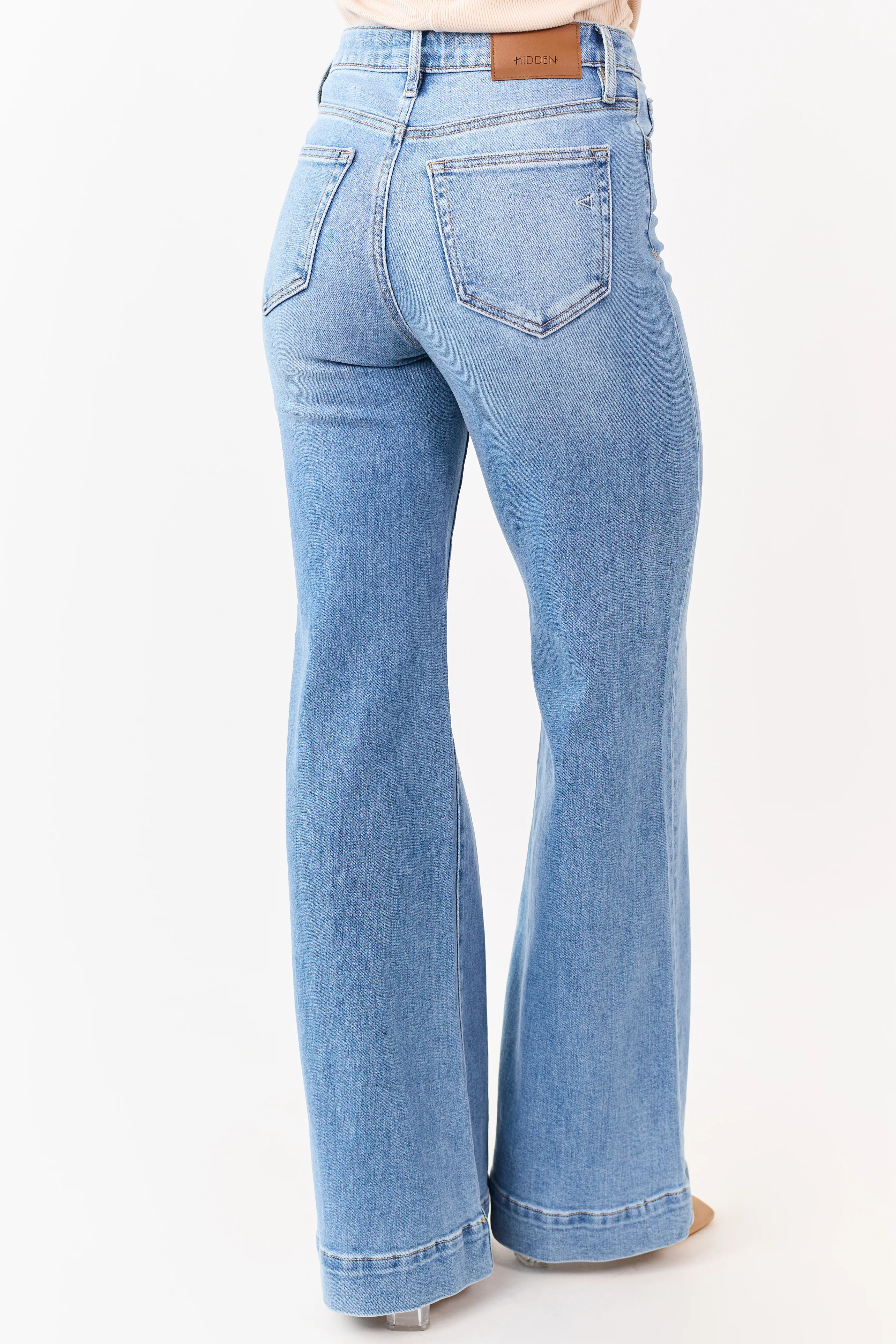 Hidden Premium Medium Comfort Flare Stretchy Jeans - Image 4