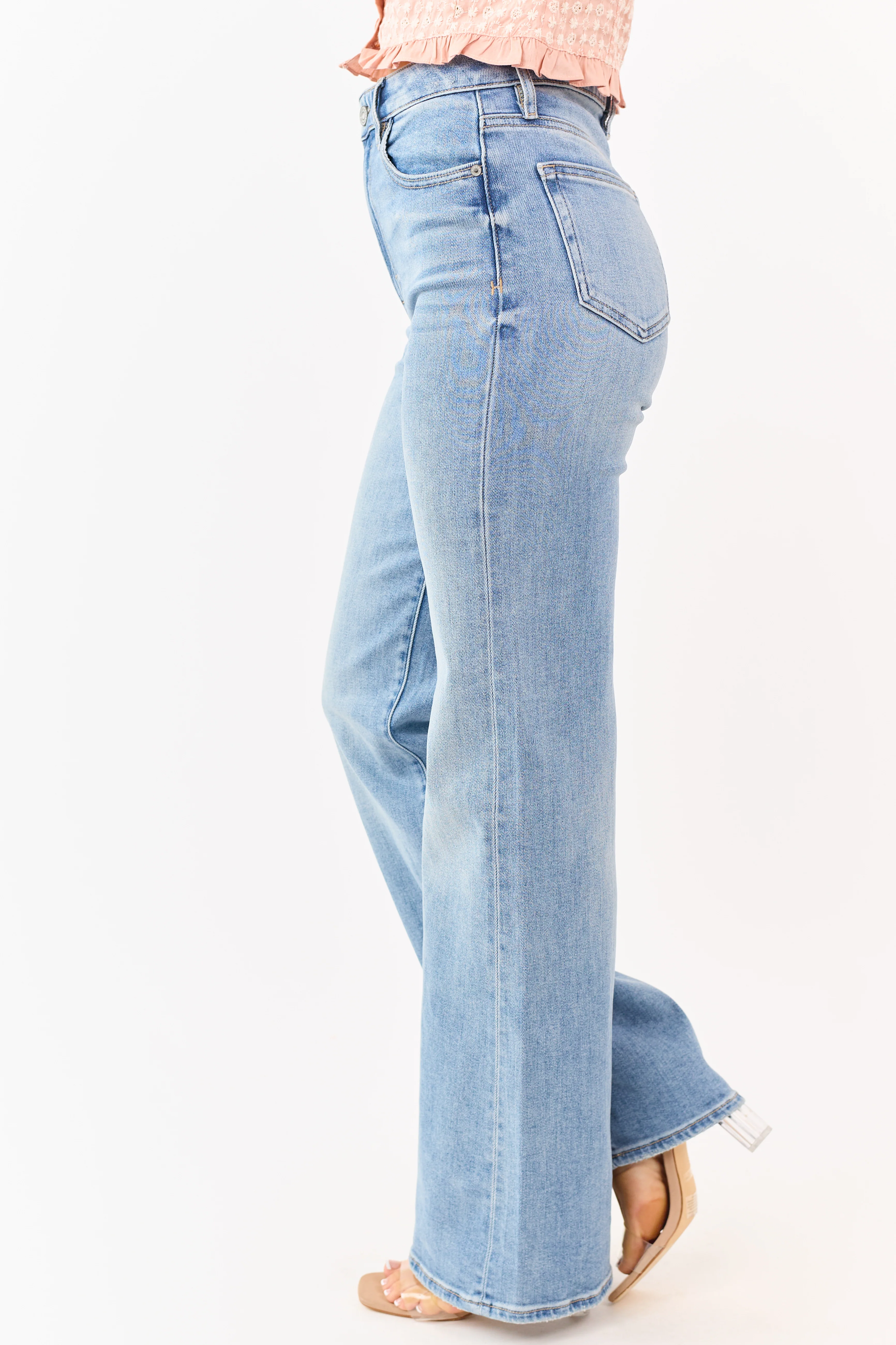 Hidden Premium Medium Relaxed Flare Stretch Jeans - Image 3