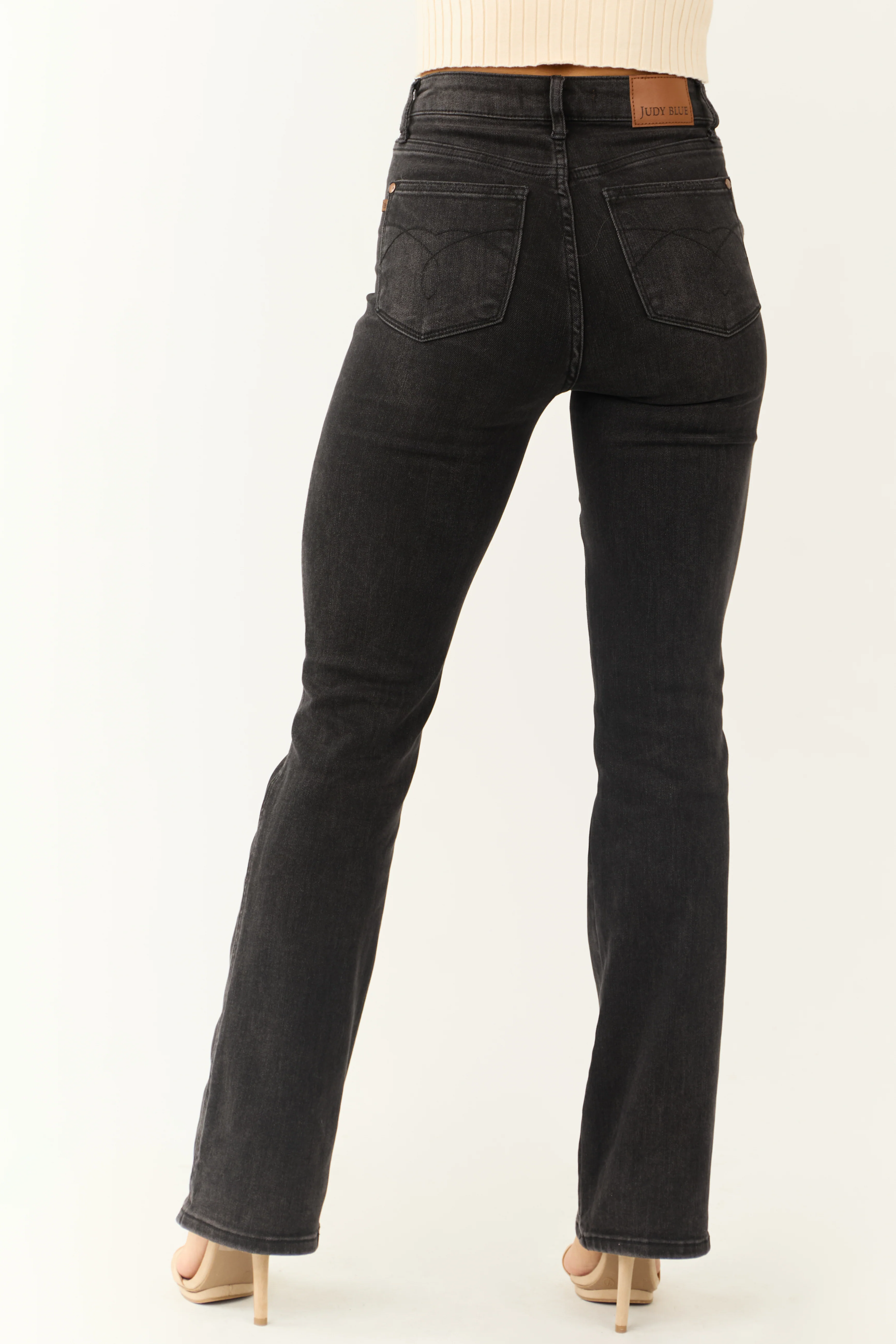 Judy Blue Black Tummy Control Bootcut Jeans - Image 4