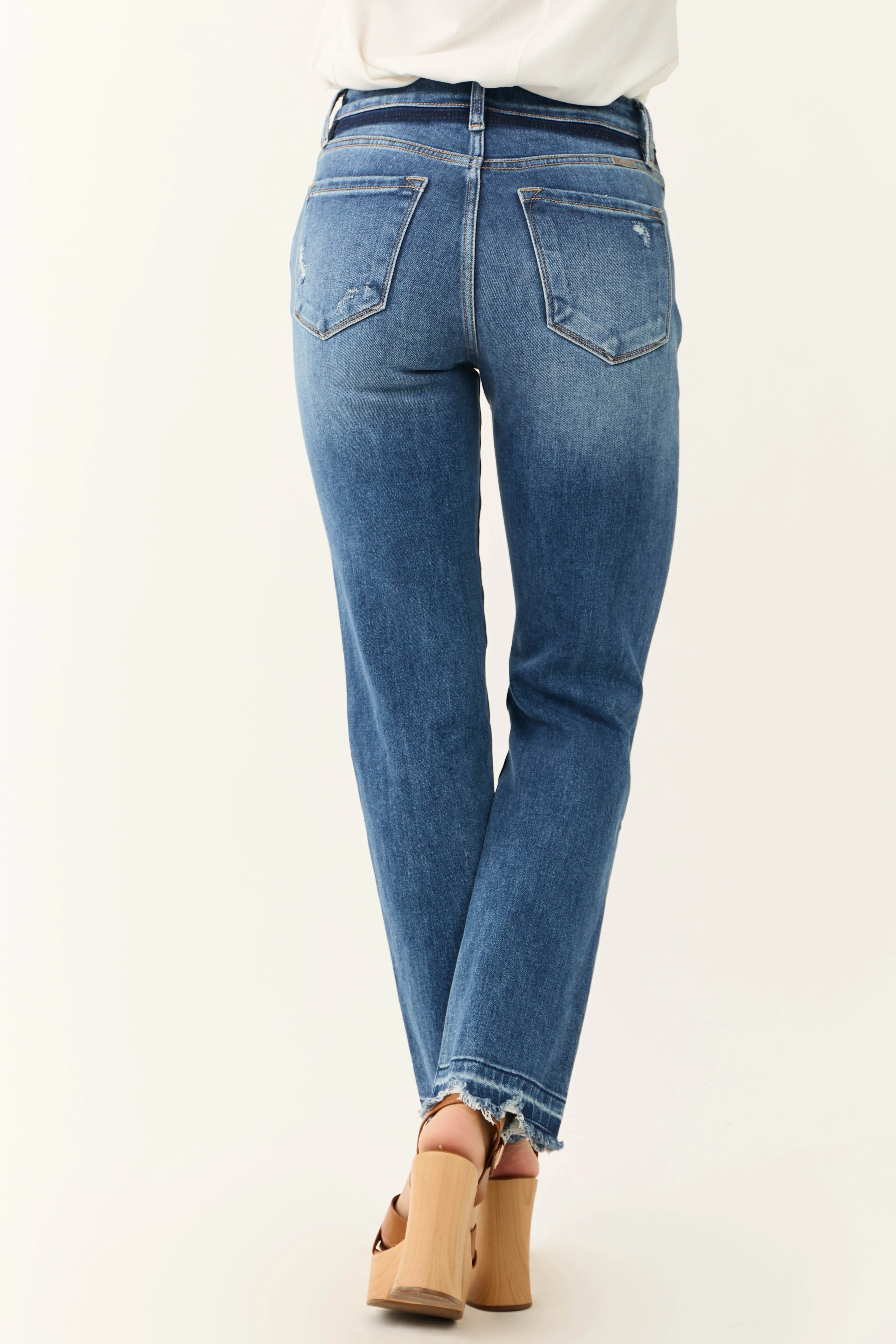 KanCan Medium Dark Wash Slim Straight Jeans - Image 5