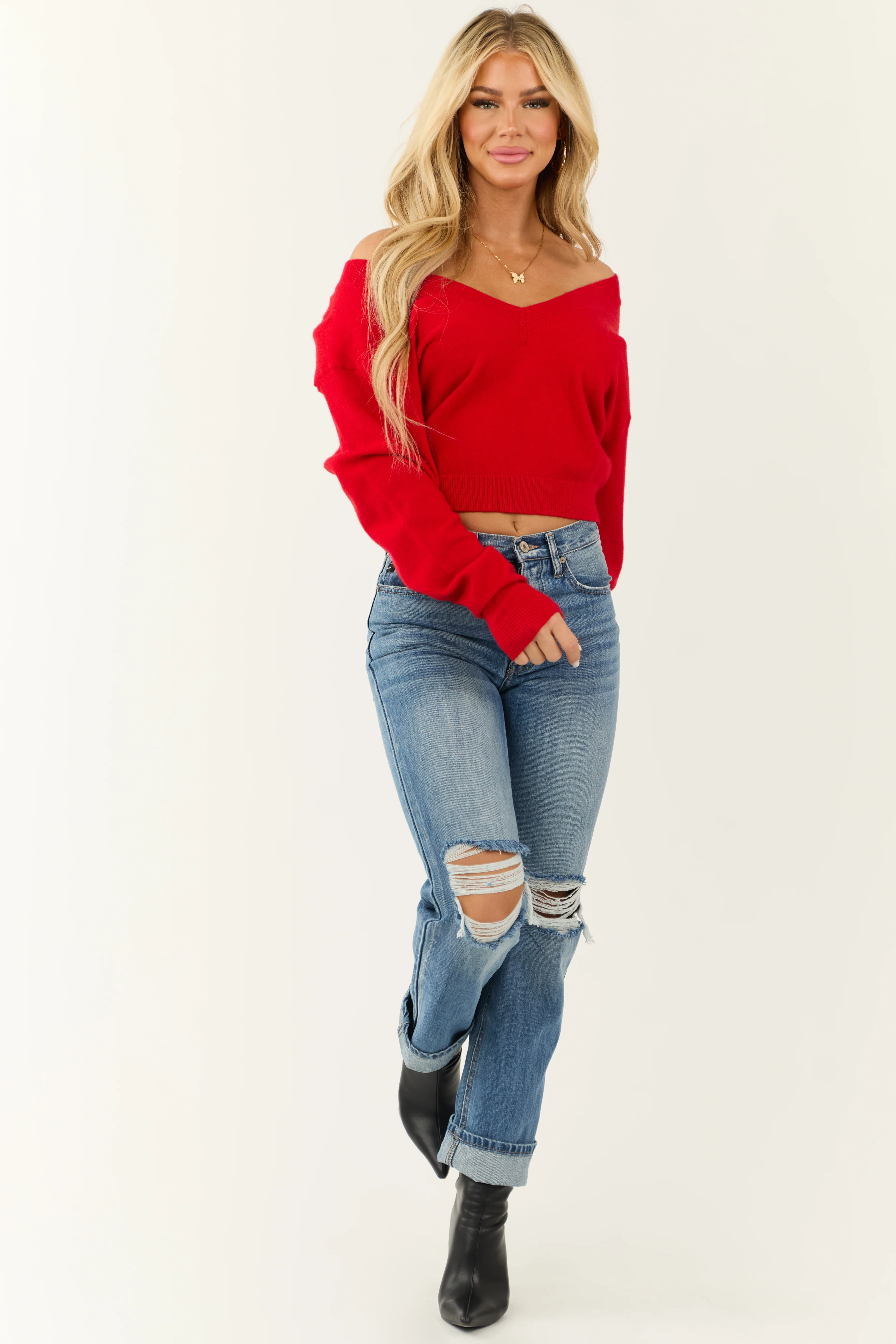 KanCan Medium Wash Distressed 90's Straight Leg Jeans - Image 6