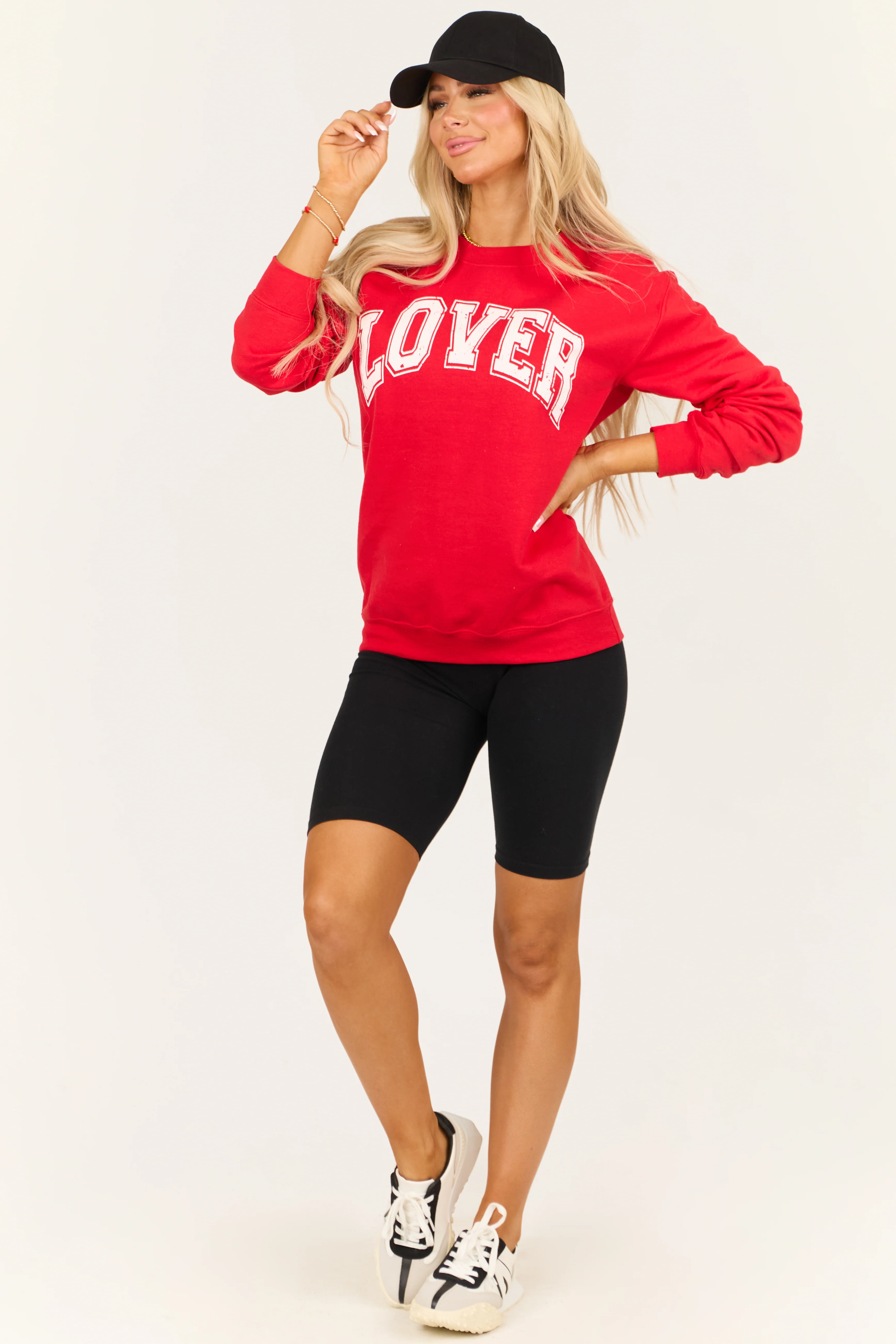 Lipstick 'Lover' Graphic Long Sleeve Sweatshirt - Image 5