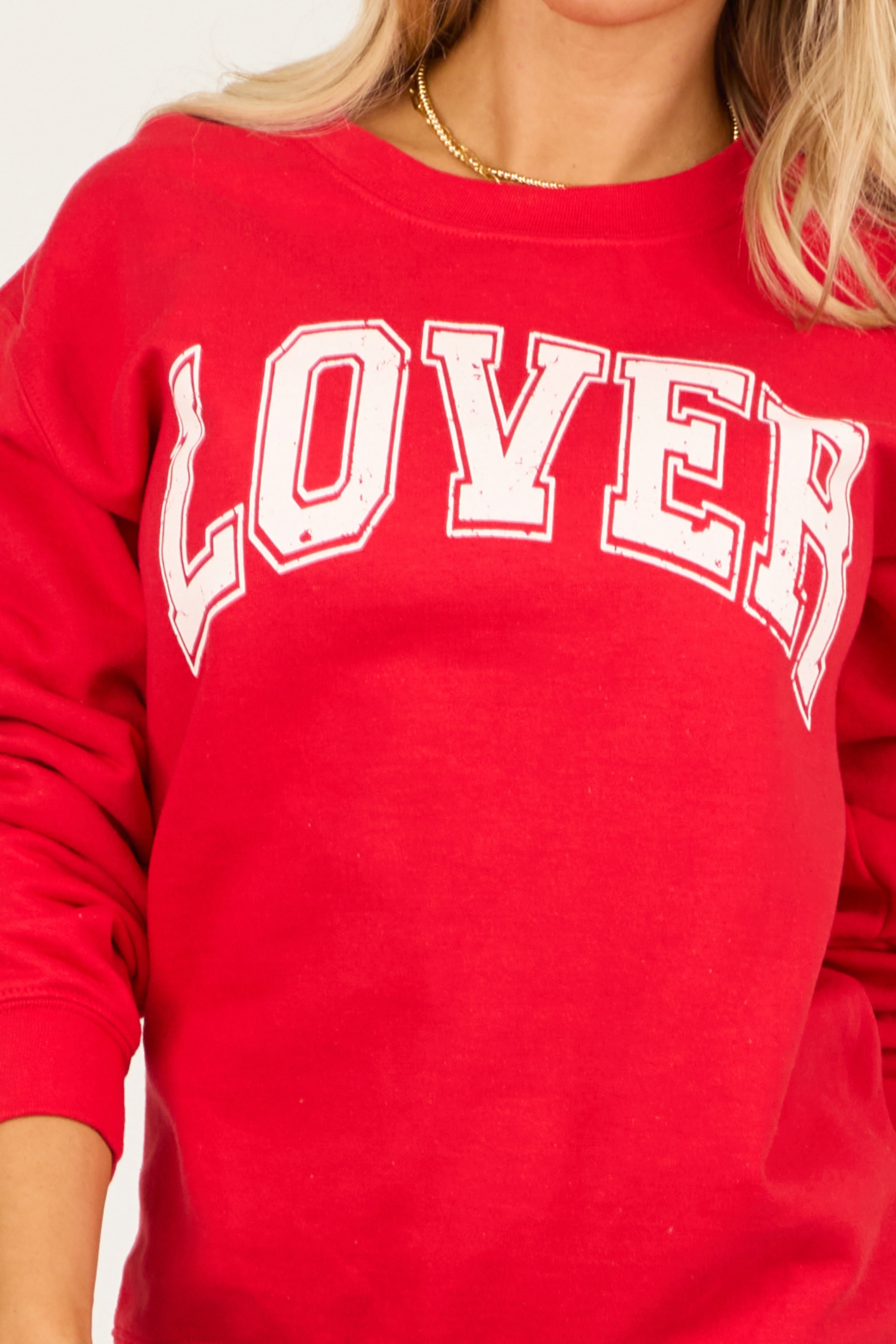 Lipstick 'Lover' Graphic Long Sleeve Sweatshirt - Image 8