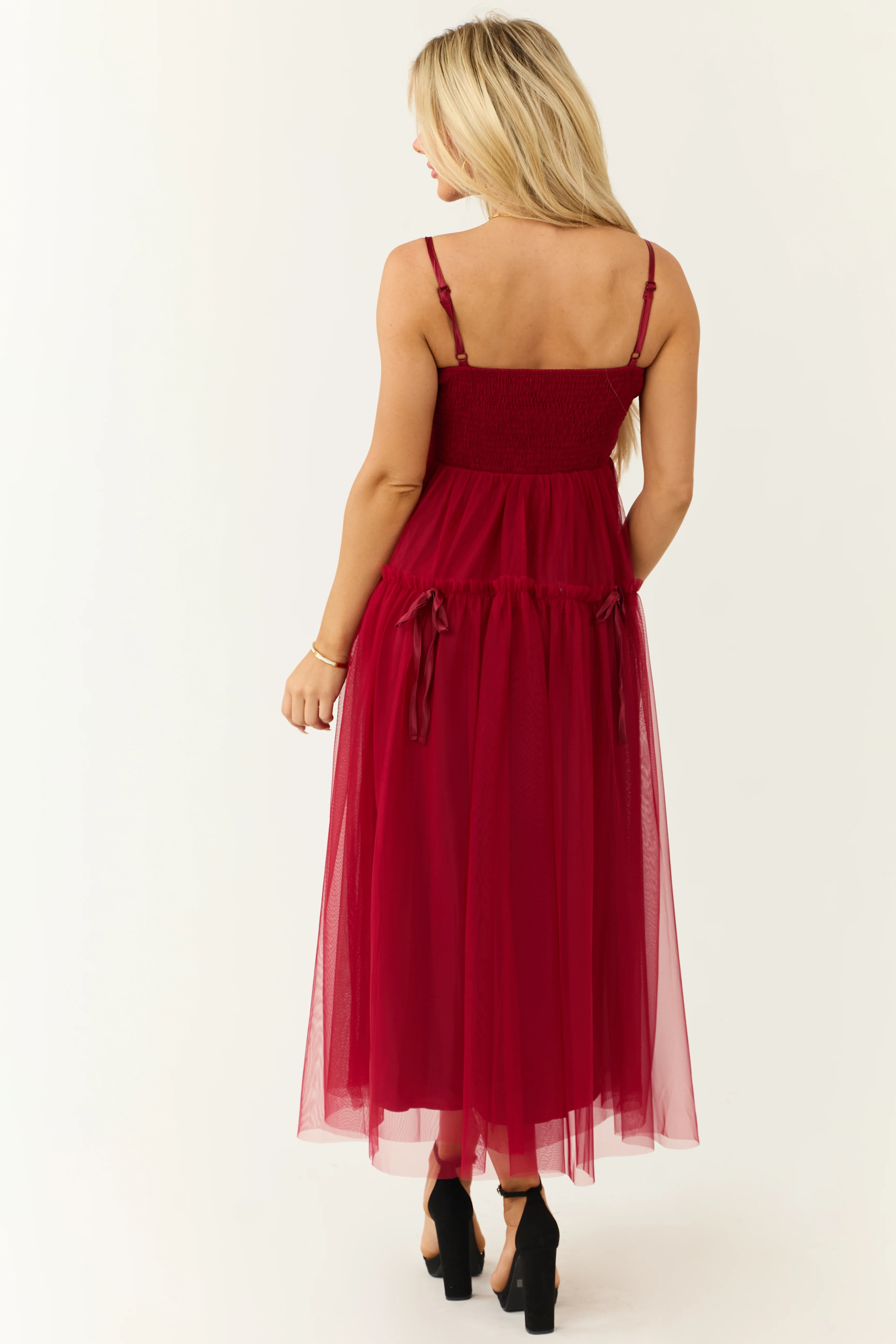Ruby Square Neck Ruched Maxi Dress - Image 6