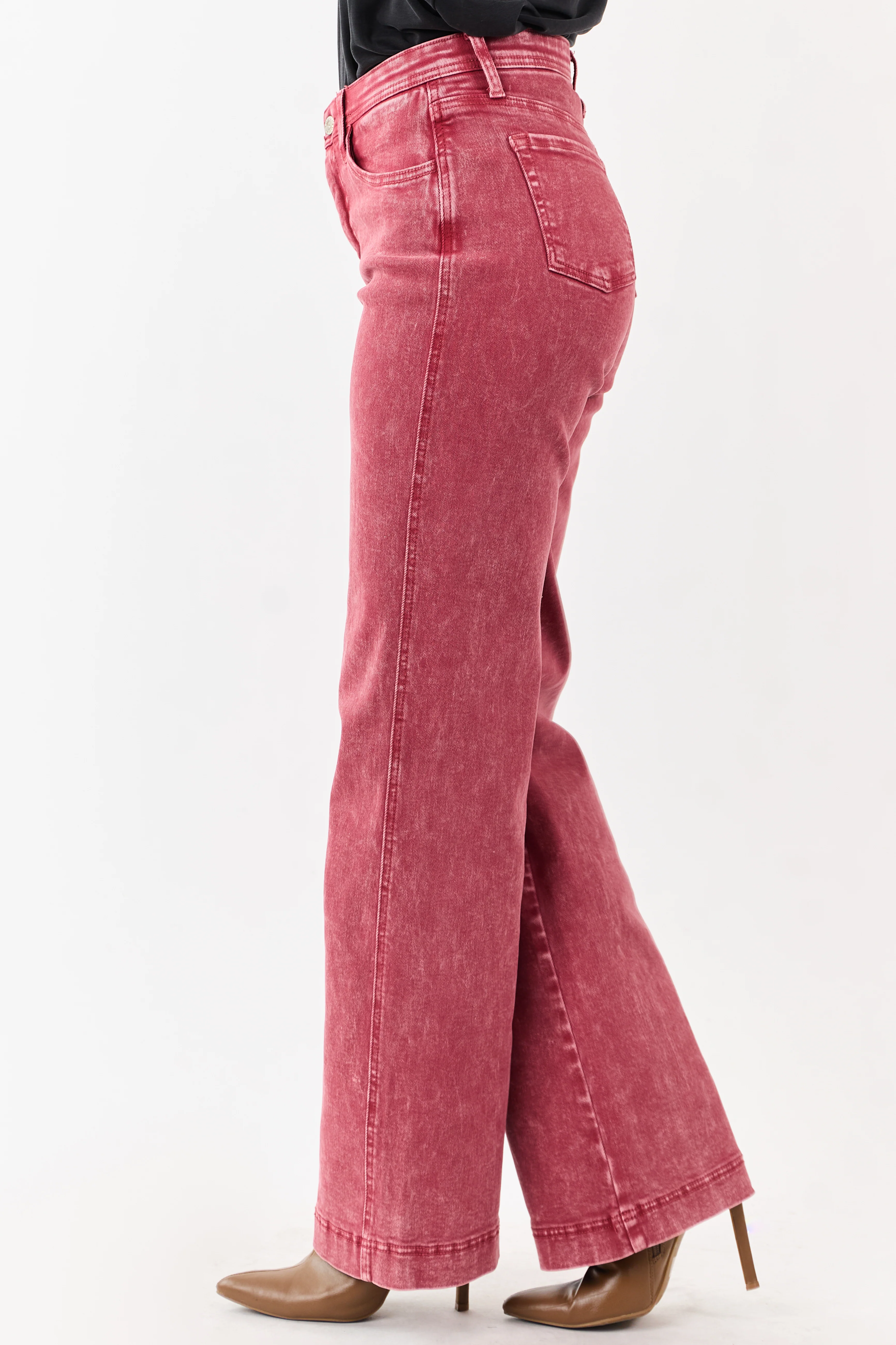Saige Ruby Tummy Control Straight Stretchy Jeans - Image 4