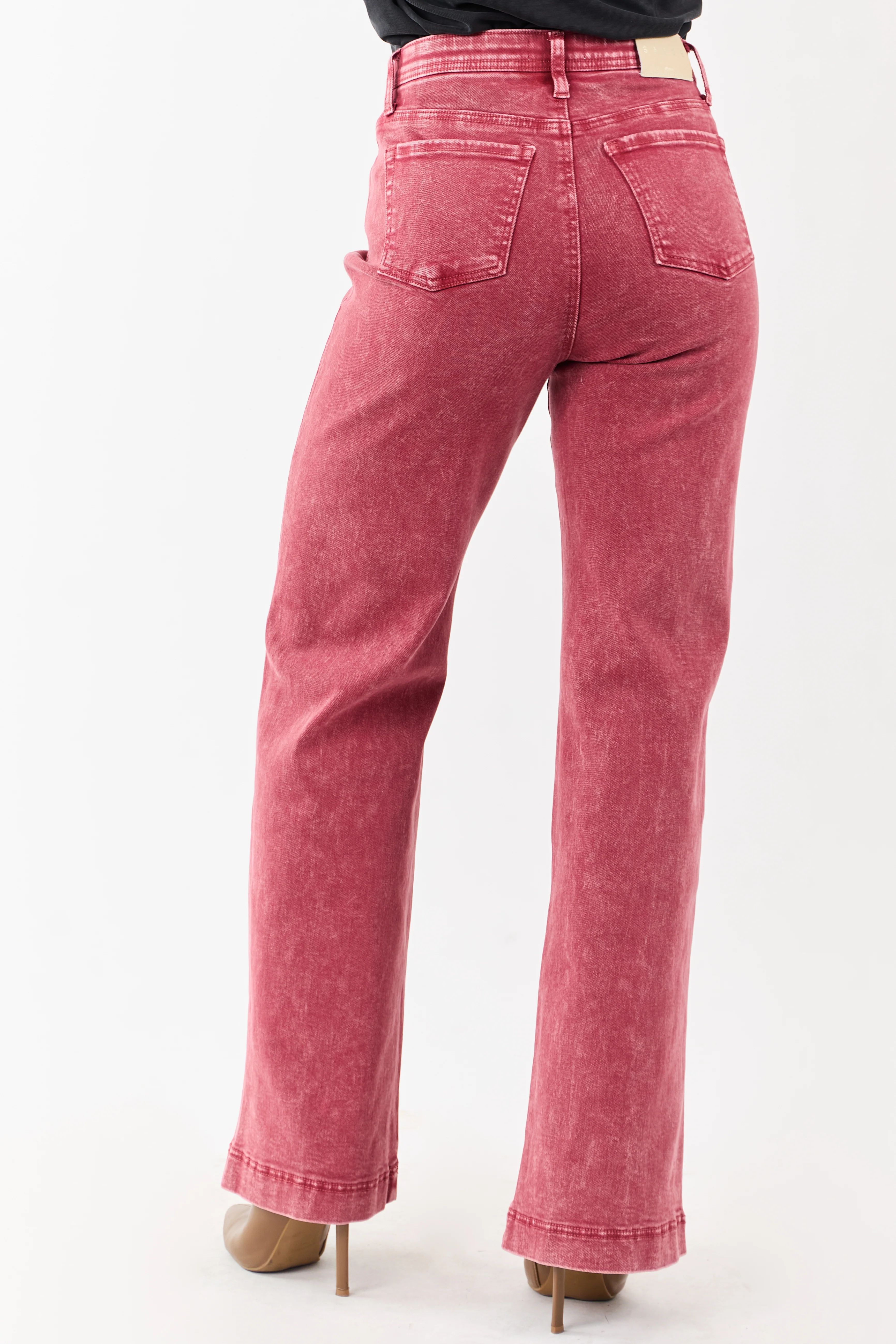 Saige Ruby Tummy Control Straight Stretchy Jeans - Image 5