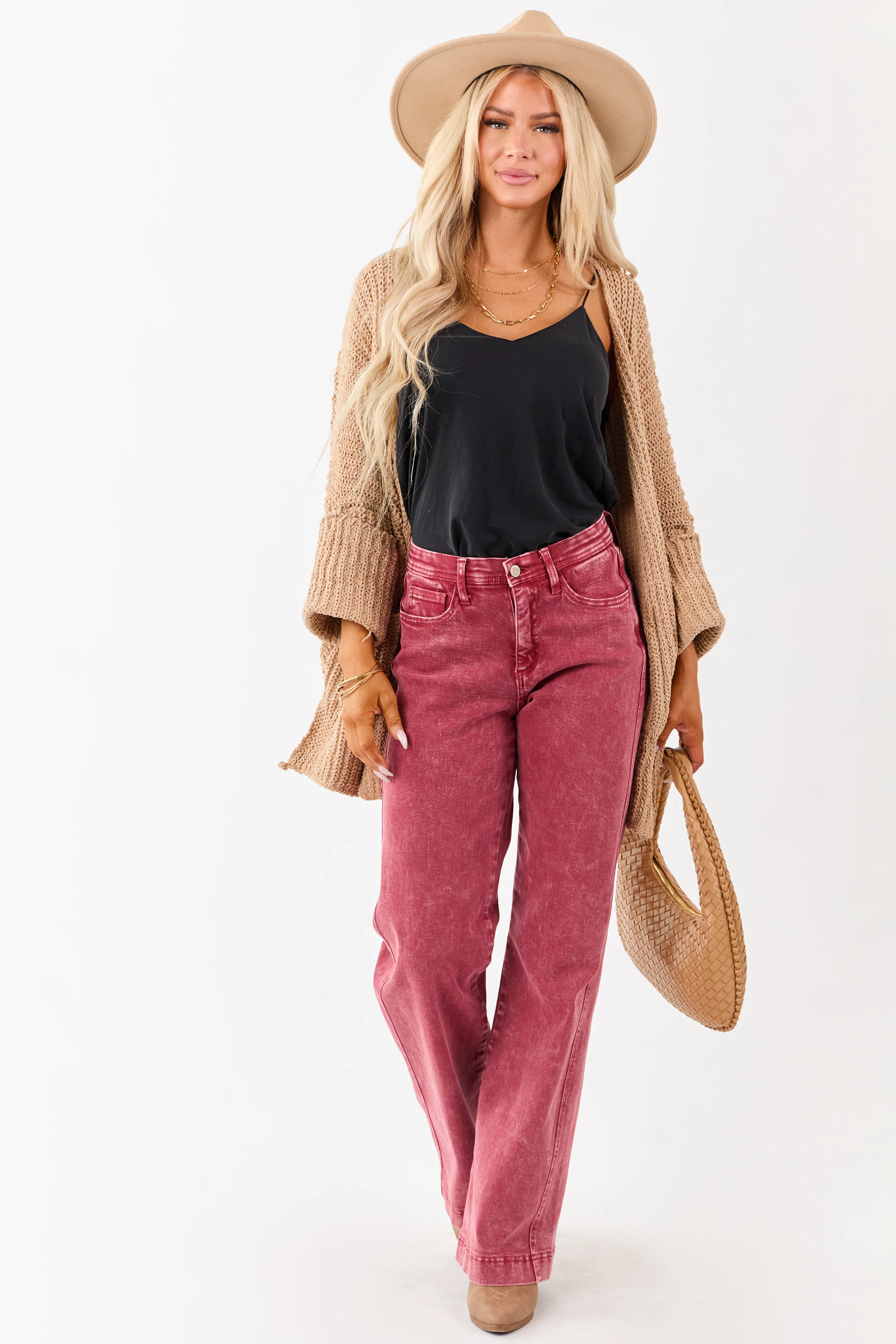Saige Ruby Tummy Control Straight Stretchy Jeans - Image 8