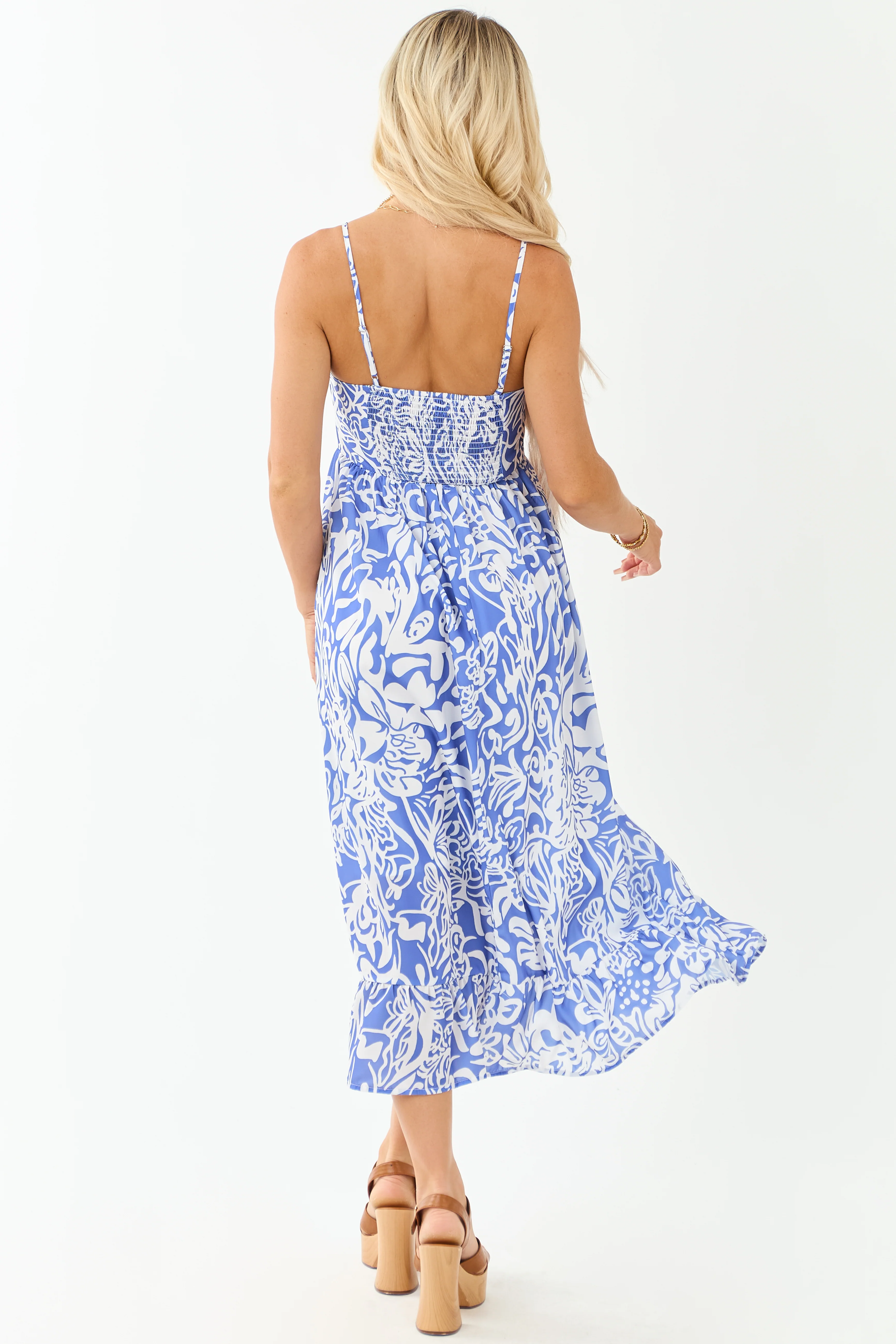 Sapphire Floral Print Sleeveless Maxi Dress - Image 6