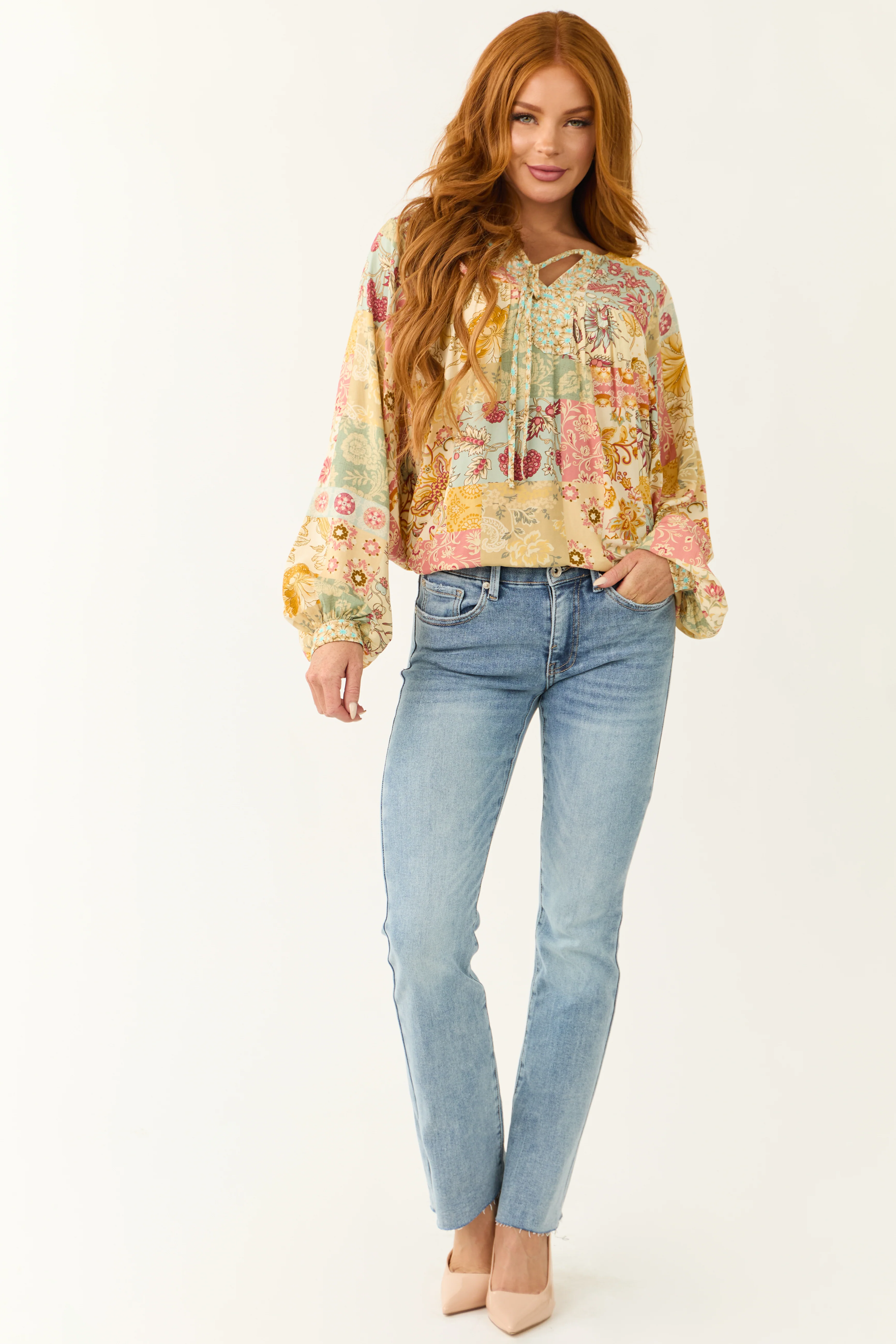 Special A Light Wash Tummy Control Straight Jeans - Image 6