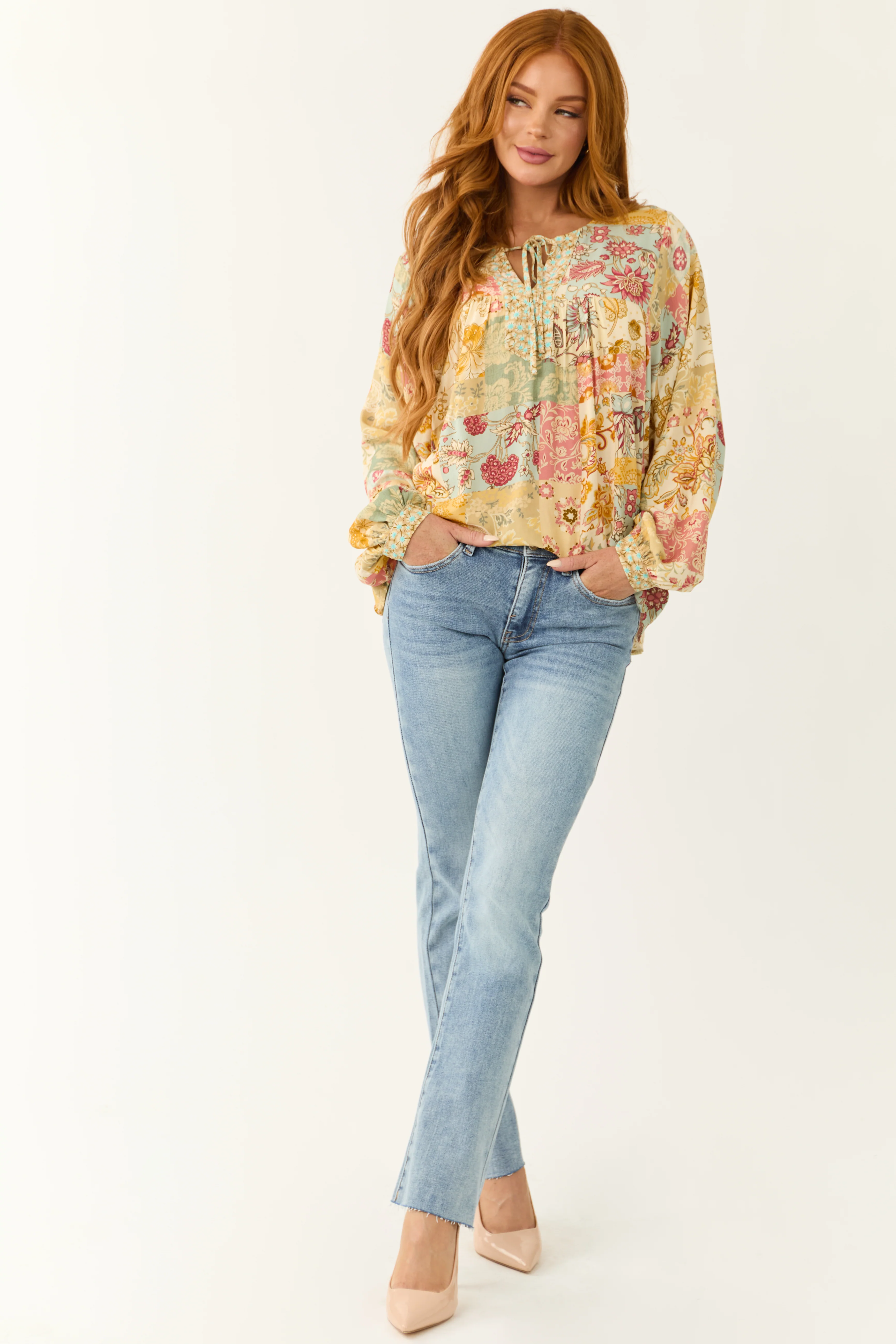 Special A Light Wash Tummy Control Straight Jeans - Image 7