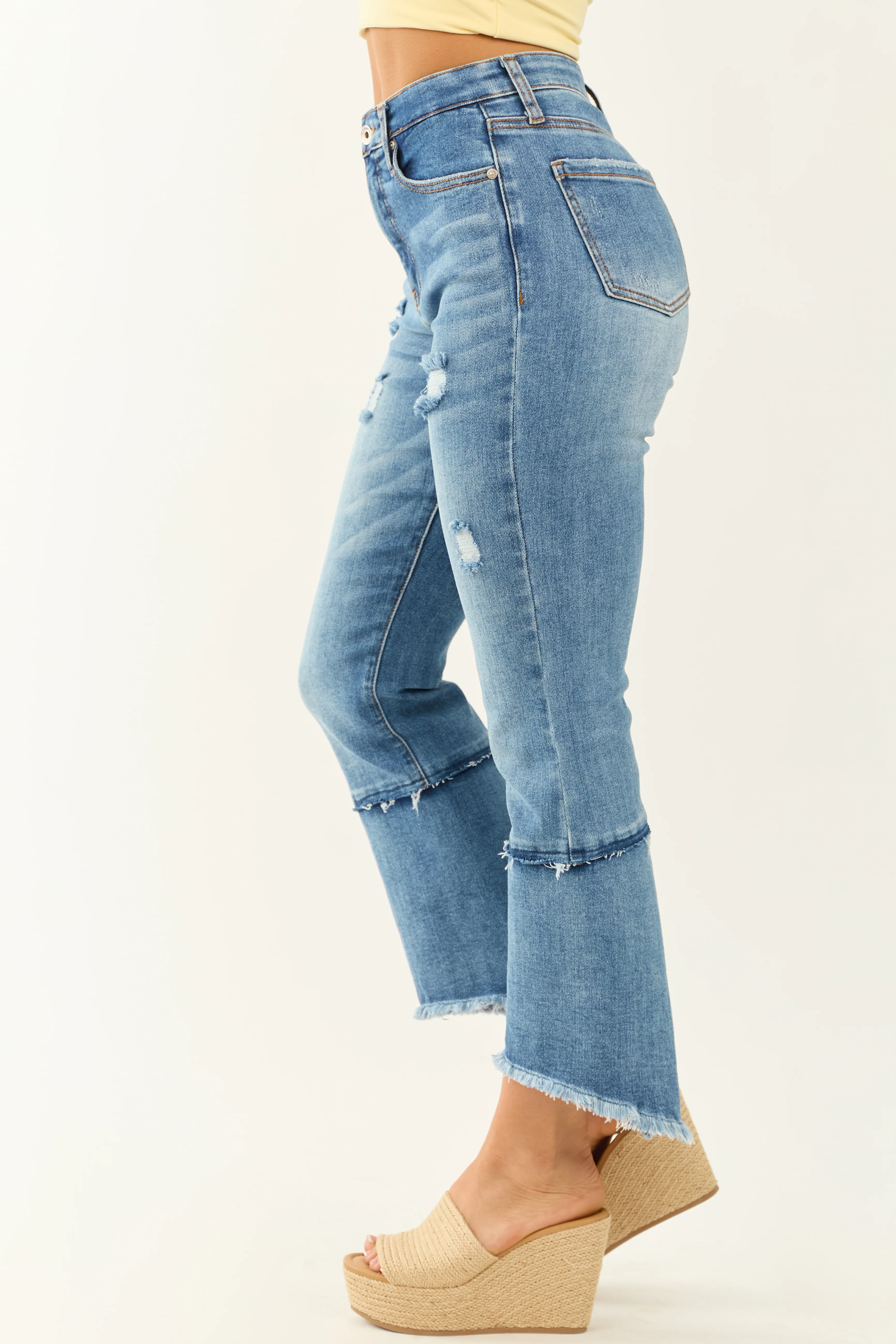 Special A Stretchy Tummy Control Kick Flare Jeans - Image 3