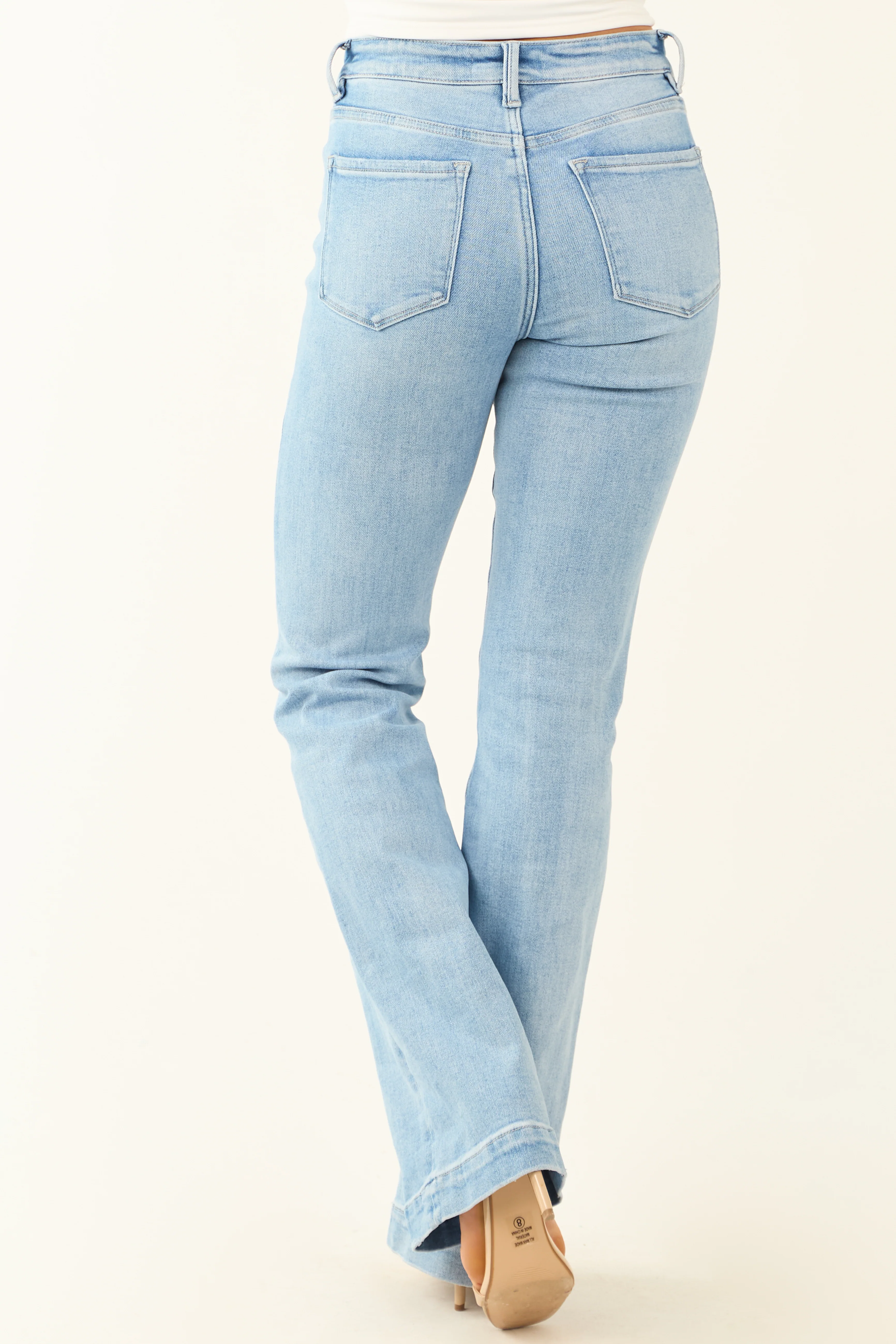 Vervet Light Wash Bootcut Mid Rise Jeans - Image 5